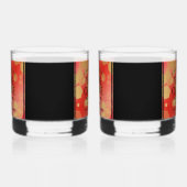Elegant 2e Garnet Wedding Jubileum Whisky Glas (Links)