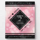 Elegant 2e Roos Jubileum van het Kwartz Weddenscha Fotoplaat (Voorkant)