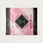 Elegant 2e Roos Jubileum van het Kwartz Weddenscha Wandkleed (Voorkant (horizontaal))