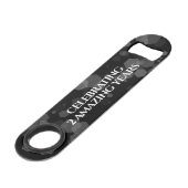 Elegant 2e Roos Quartz Wedding Jubileum Speed Flessenopener (Achterkant Gekanteld)