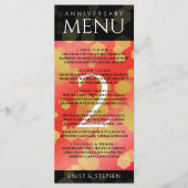 Elegant 2e  van het Jubileum van de Wondenweddensc Menu (Voorkant)