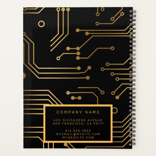 Élégant 2en1 Carte de visite professionnel de luxe (Dos)