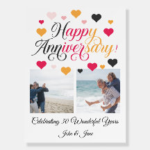 Élégant 30e anniversaire de Mariage avec photo per