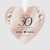 Élégant 30e anniversaire de Mariage Pearl (devant)