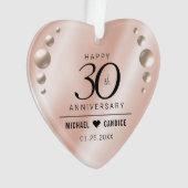 Élégant 30e anniversaire de Mariage Pearl (devant)