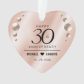 Élégant 30e anniversaire de Mariage Pearl (dos)