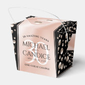 Elegant 30th Pearl Wedding Jubileum Bedankdoosjes (Achterkant)