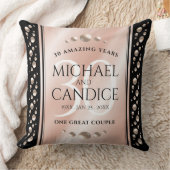 Elegant 30th Pearl Wedding Jubileum Celebration Kussen (Deken)