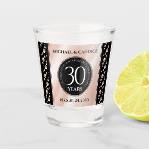 Elegant 30th Pearl Wedding Jubileum Celebration Shot Glas