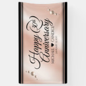Elegant 30th Pearl Wedding Jubileum Celebration Spandoek (Verticaal)