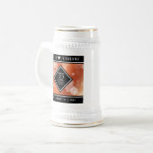 Elegant 32e Bronze Wedding Jubileum Bierpul (Voorkant links)