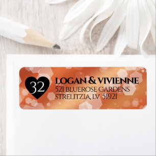 Elegant 32e Bronze Wedding Jubileum Etiket