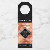 Elegant 32e Bronze Wedding Jubileum Flessenhanger (Achterkant)