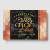 Elegant 32e Bronze Wedding Jubileum Gastenboek (Voorkant)