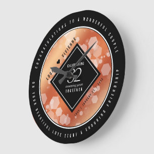 Elegant 32e Bronze Wedding Jubileum Grote Klok