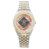 Elegant 32e Bronze Wedding Jubileum Horloge (Voorkant)