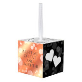 Elegant 32e Bronze Wedding Jubileum Kubus Ornament (Achter hoekig)