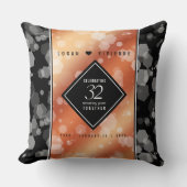 Elegant 32e Bronze Wedding Jubileum Kussen (Voorkant)