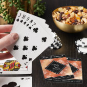 Elegant 32e Bronze Wedding Jubileum Pokerkaarten (Insitu)