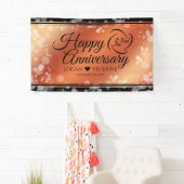 Elegant 32e Bronze Wedding Jubileum Spandoek (Insitu)