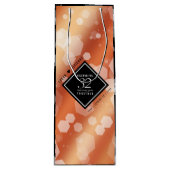 Elegant 32e Bronze Wedding Jubileum Wijn Cadeautas (Voorkant)