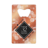 Élégant 32ème anniversaire de Mariage de bronze (Dos)