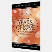 Élégant 32ème anniversaire de Mariage de bronze (Angle)