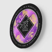 Elegant 33rd Amethyst Wedding Jubileum Grote Klok (Hoek)