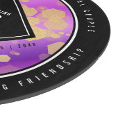 Elegant 33rd Amethyst Wedding Jubileum Snijplank (Hoek)