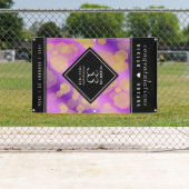 Elegant 33rd Amethyst Wedding Jubileum Spandoek (Insitu)