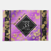 Elegant 33rd Amethyst Wedding Jubileum Theedoek (Horizontaal)