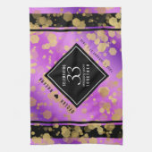 Elegant 33rd Amethyst Wedding Jubileum Theedoek (Verticaal)