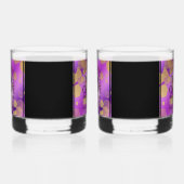 Elegant 33rd Amethyst Wedding Jubileum Whisky Glas (Links)