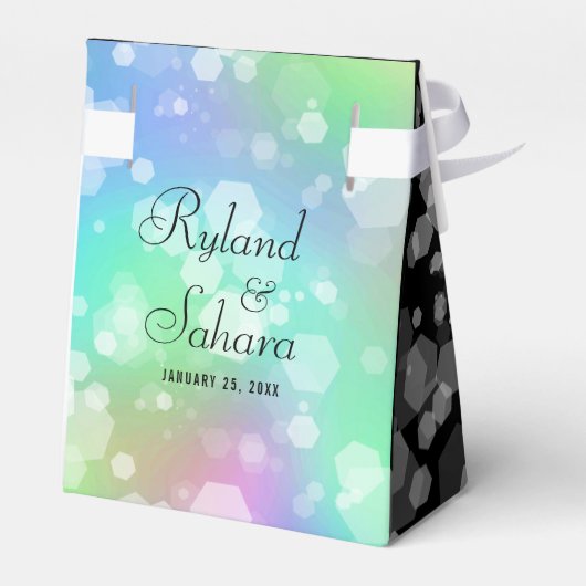 Elegant 34th Opal Wedding Jubileum Celebration Bedankdoosjes (Achterkant)