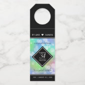 Elegant 34th Opal Wedding Jubileum Celebration Flessenhanger (Voorkant)