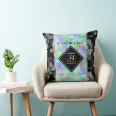 Elegant 34th Opal Wedding Jubileum Celebration Kussen (Stoel)