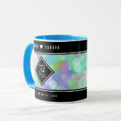 Elegant 34th Opal Wedding Jubileum Celebration Mok (Voorkant links)