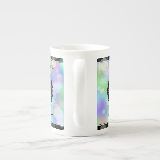 Elegant 34th Opal Wedding Jubileum Celebration Porselein Kop (Achterkant)