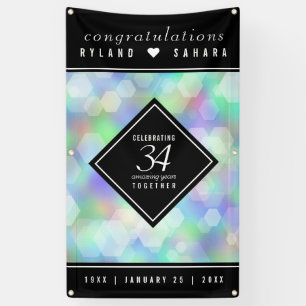 Elegant 34th Opal Wedding Jubileum Celebration Spandoek
