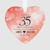 Élégant 35e anniversaire de Mariage corallien (devant)