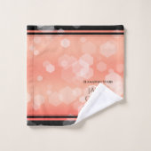 Élégant 35e anniversaire de Mariage corallien (Gant de toilette)