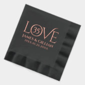 Elegant 35th Coral Wedding Anniversary Years (Gauche)