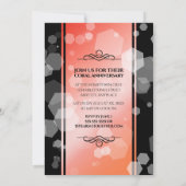 Elegant 35th Coral Wedding Jubileum Celebration Kaart (Achterkant)