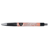 Elegant 35th Coral Wedding Jubileum Celebration Pen (Voorkant)