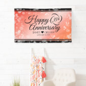 Elegant 35th Coral Wedding Jubileum Celebration Spandoek (Insitu)