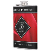 Elegant 36th Roos Wedding Jubileum Celebration Heupfles (Links)