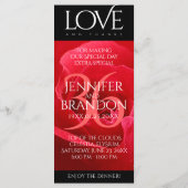 Elegant 36th Roos Wedding Jubileum Celebration Menu (Achterkant)