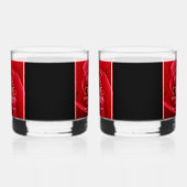 Elegant 36th Roos Wedding Jubileum Celebration Whisky Glas (Links)