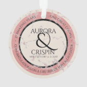 Élégant 37e anniversaire du Mariage Alabaster (dos)