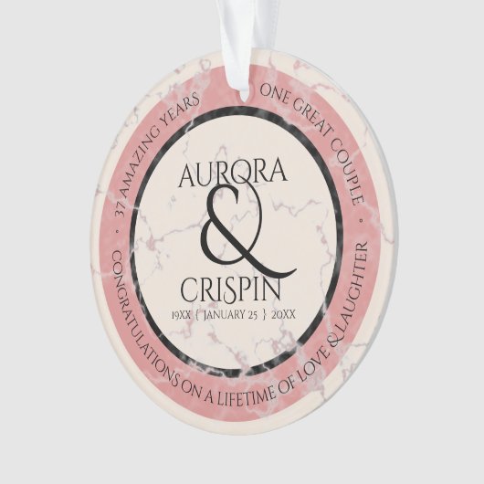 Élégant 37e anniversaire du Mariage Alabaster (devant)